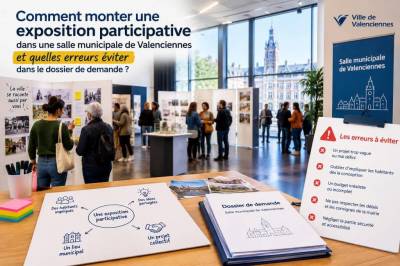 Comment monter une exposition participative dans une salle municipale de valenciennes et quelles erreurs éviter dans le dossier de demande